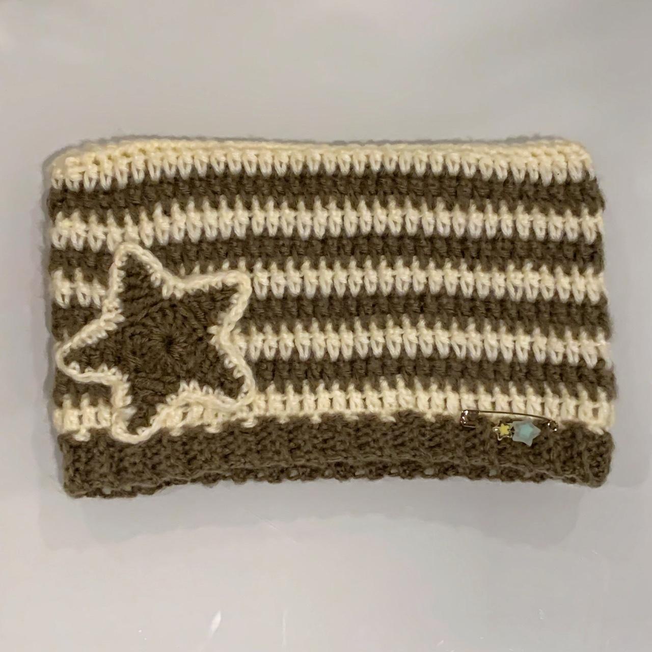 Crochet star cat beanie Features: ~beige and - Depop