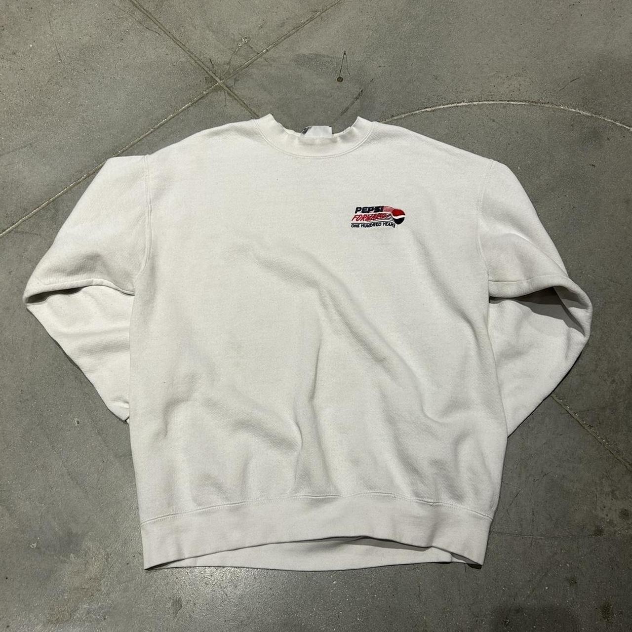 vintage pepsi crewneck size large also could fit... - Depop