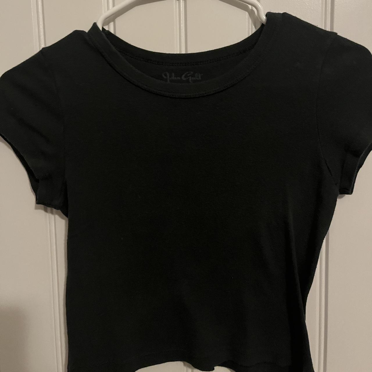 brandy melville dark green baby tee. minor stain on... - Depop