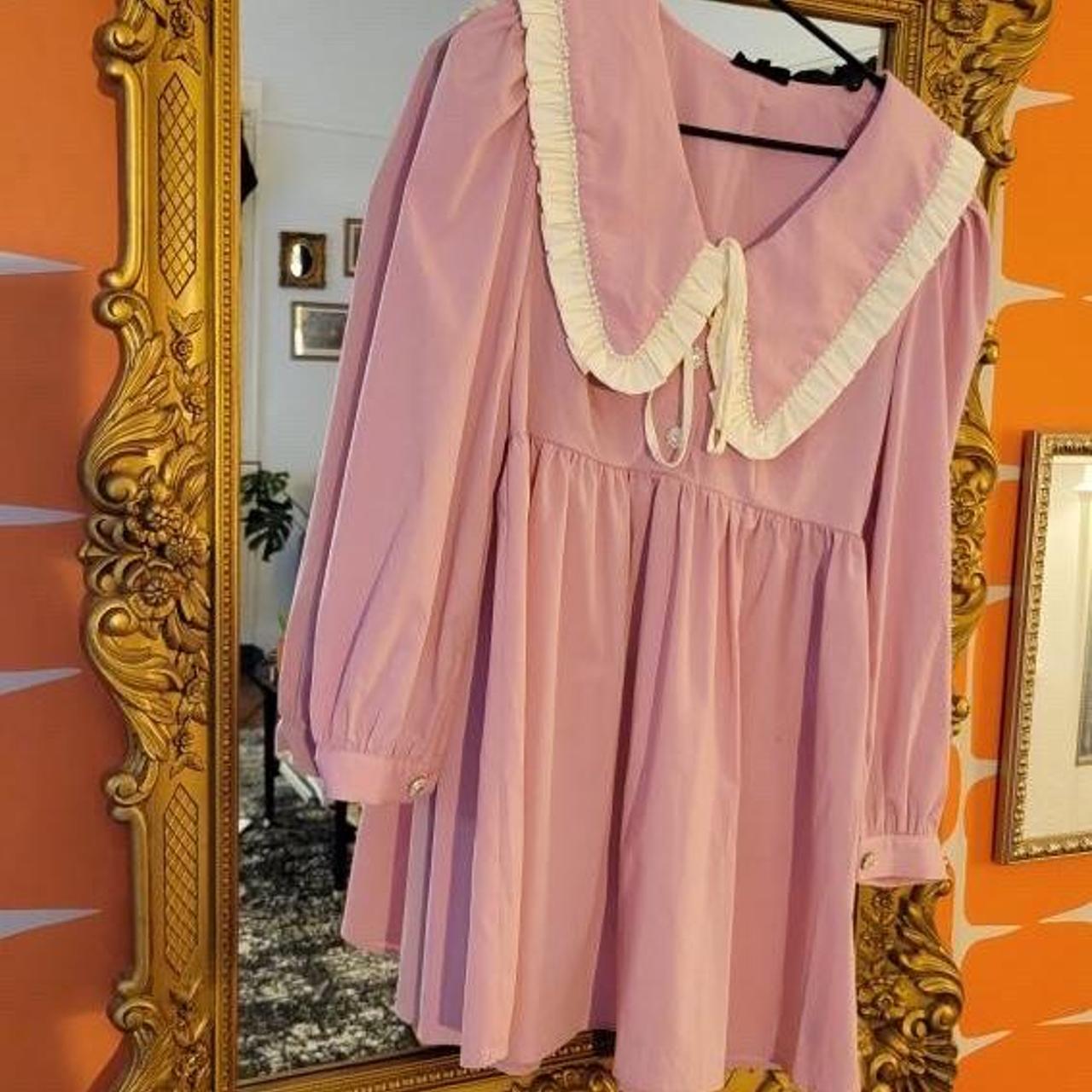 Sister Jane Women's Pink and Cream Dress