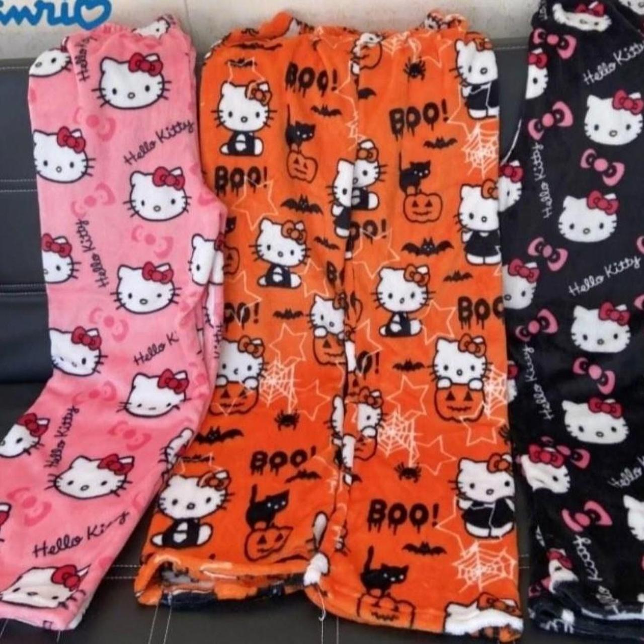 BLACK HELLO KITTY PJS ONLY I have these pjs for... - Depop