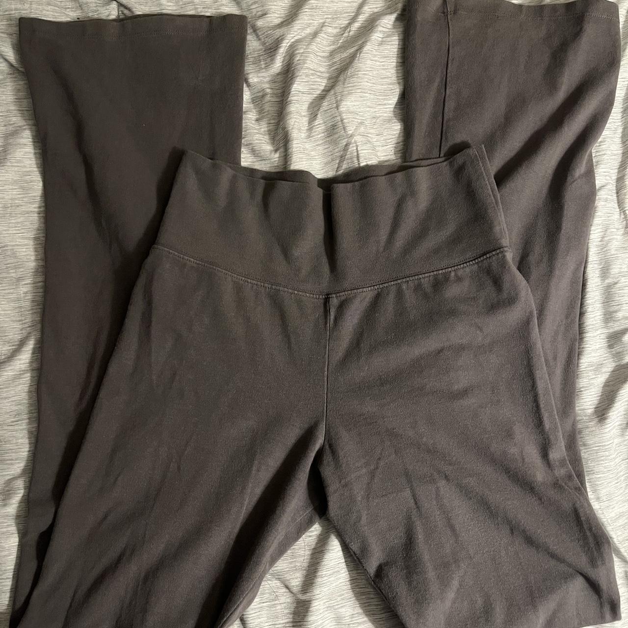 brandy melville low rise flare pants / yoga pants —... Depop