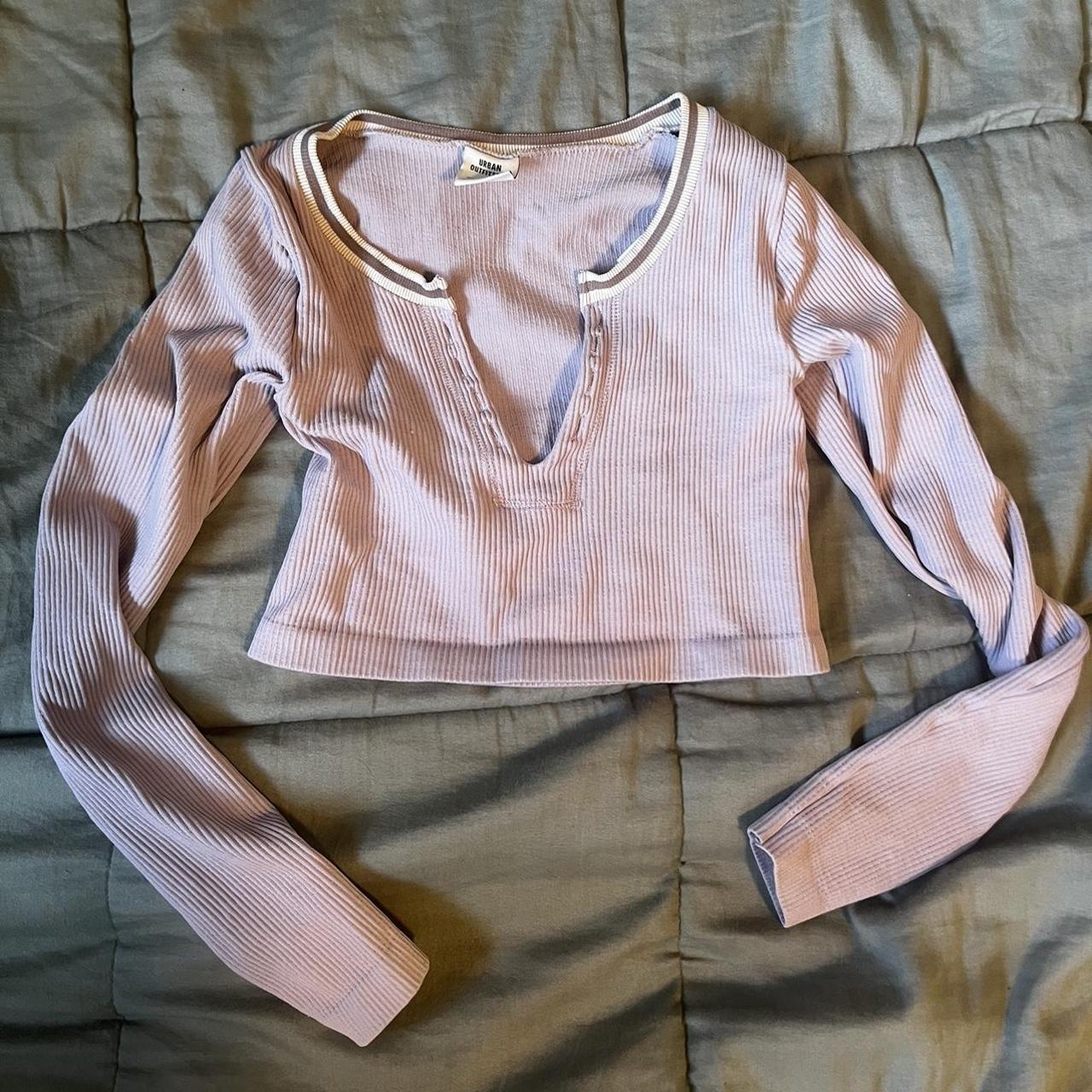 lavender go for gold long sleeve top sold out... - Depop