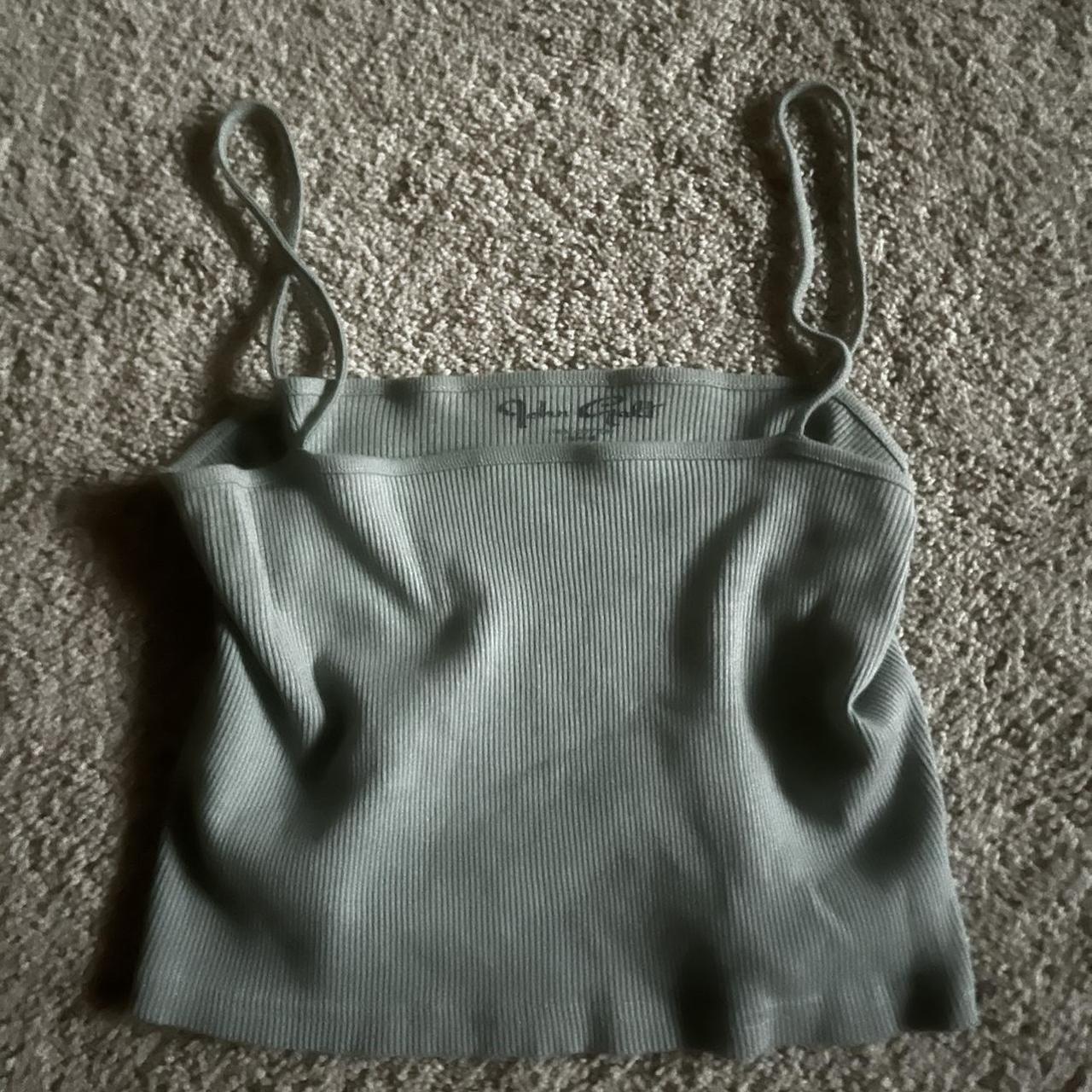 Brandy Melville Women's Green Tshirt Depop
