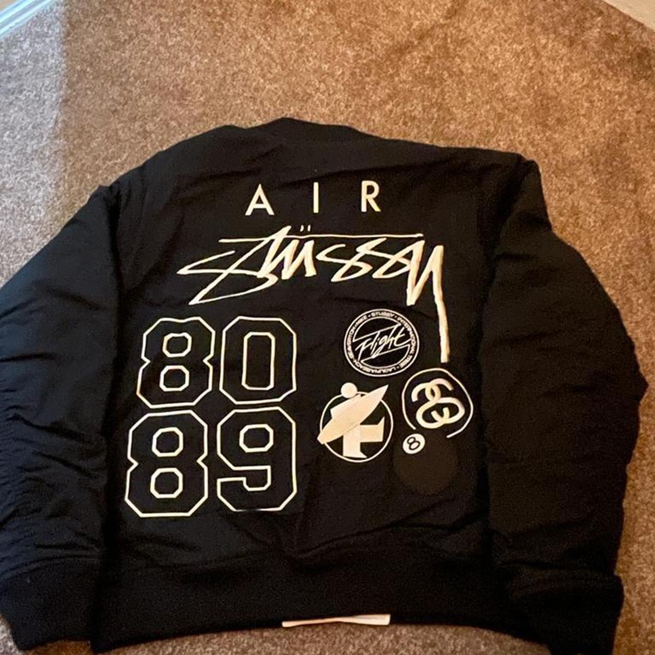 Stussy x Nike Reversible Varsity Jacket | Black Sail... - Depop