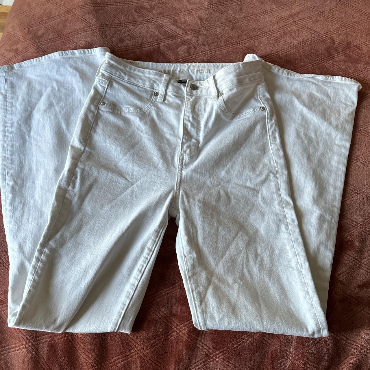 white american eagle bootcut jeans size 2 - Depop