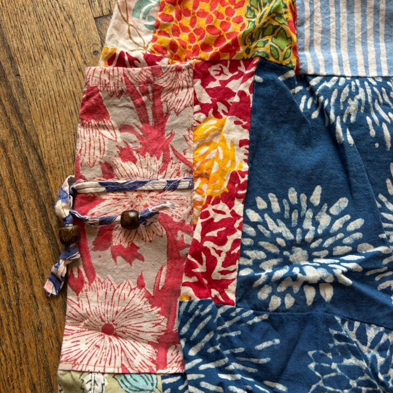 Women's Patched Pants - Multi/Blue - S – Funky pa… - image 5