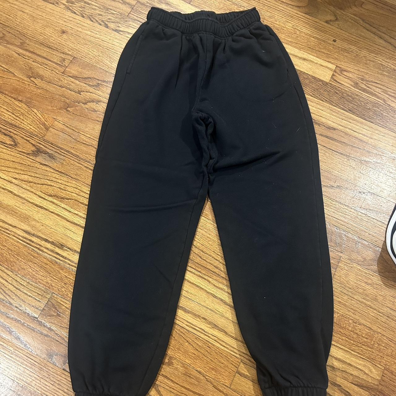 Black joggers Drawstring in waist too Size small - Depop