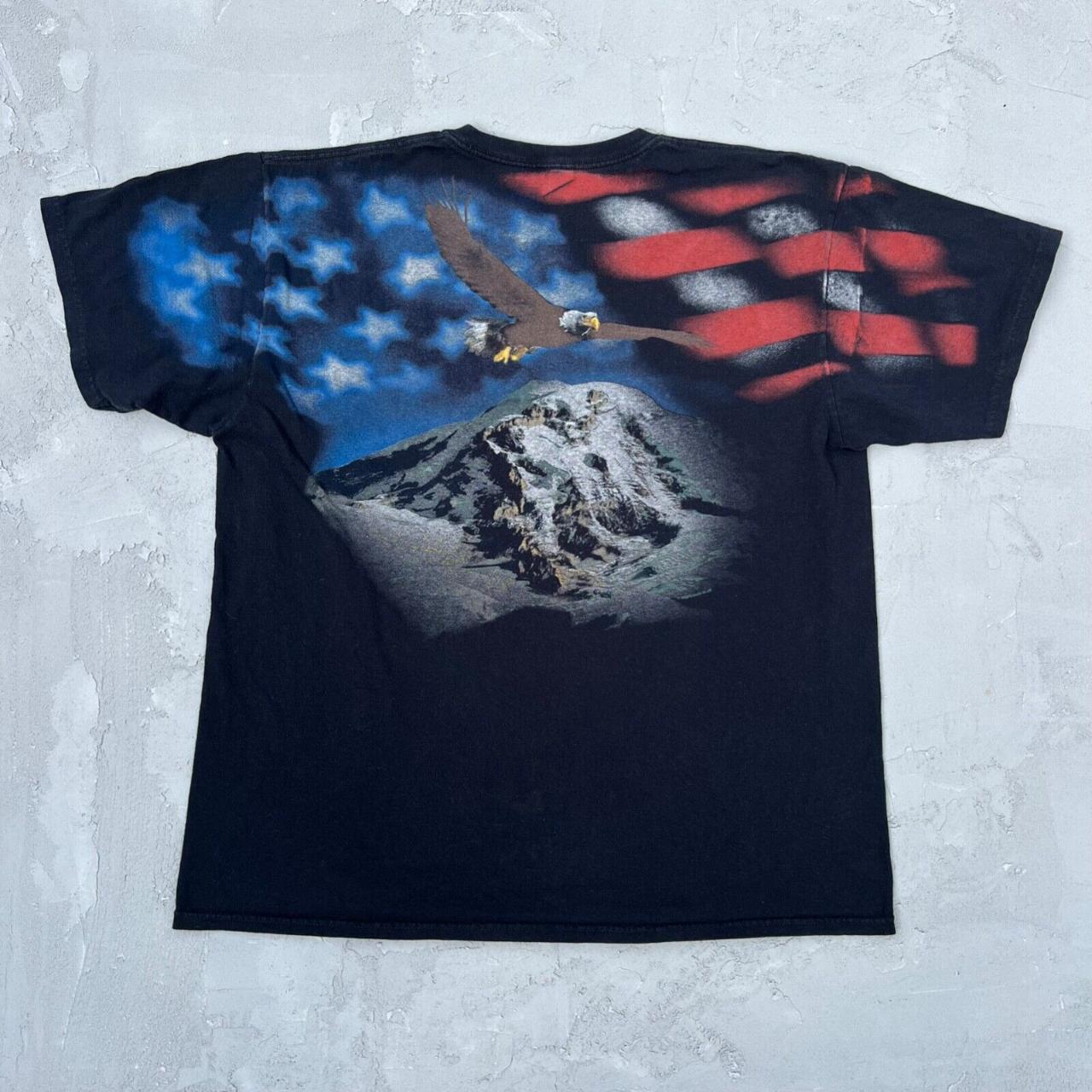 liquid blue Men’s Black T-shirt | Depop