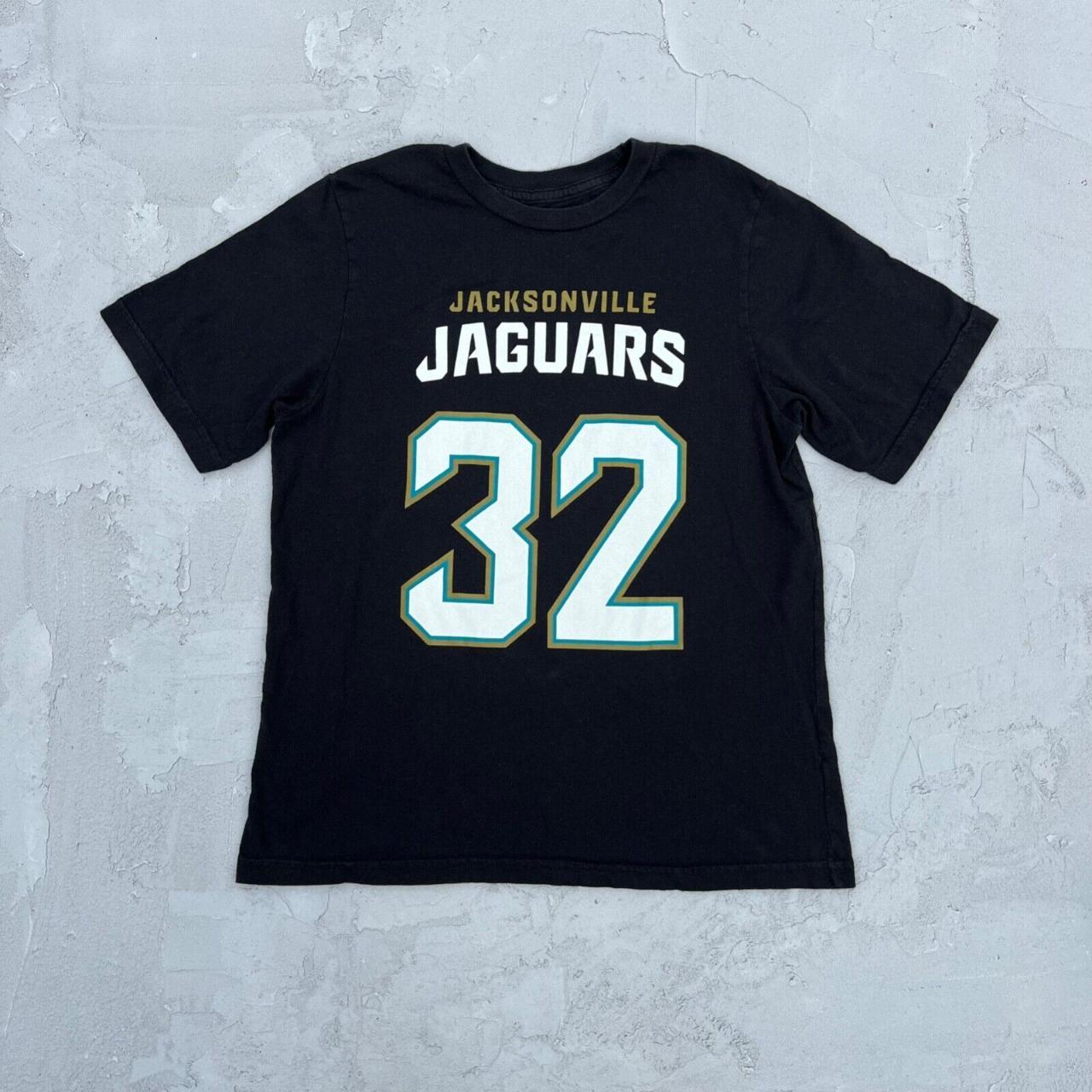 Jacksonville Jaguars Womens S/S Button Up Baseball Shirt - Black, L