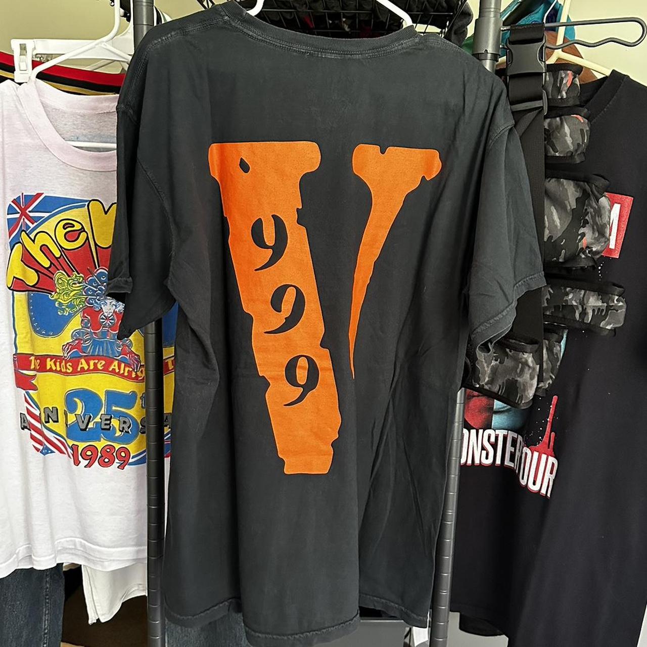 Vlone - Juice Wrld 999 T-Shirt - Black/Orange L