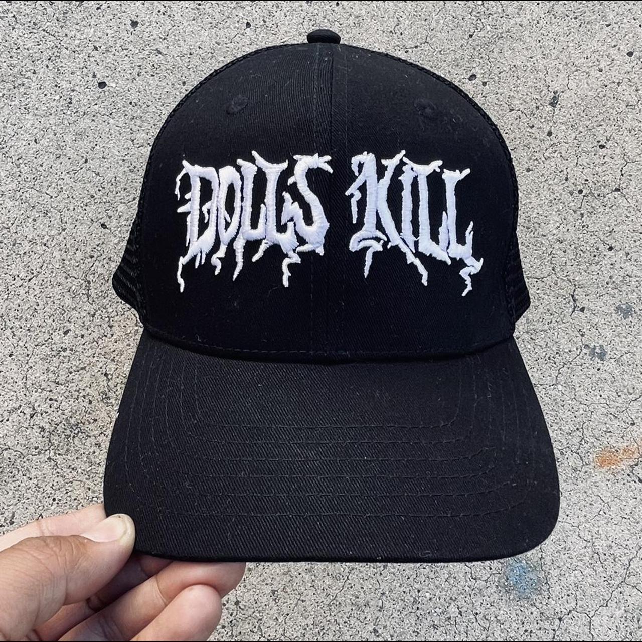 Dolls Kill Men's Black and White Hat Depop
