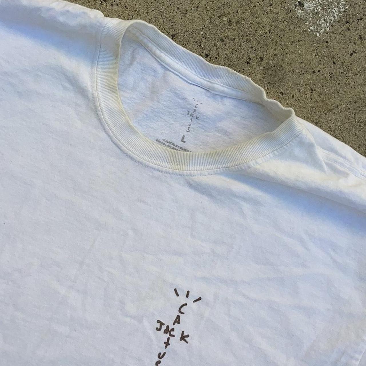 Travis Scott Men's White T-shirt | Depop