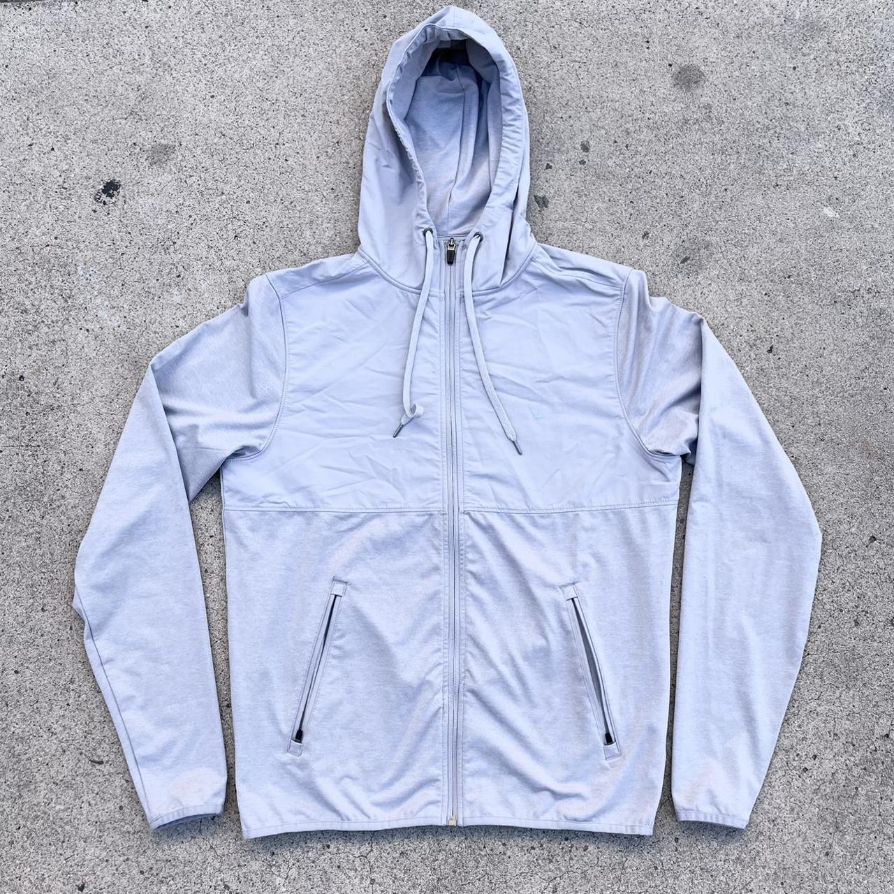 Vuori Men's Grey Hoodie Depop