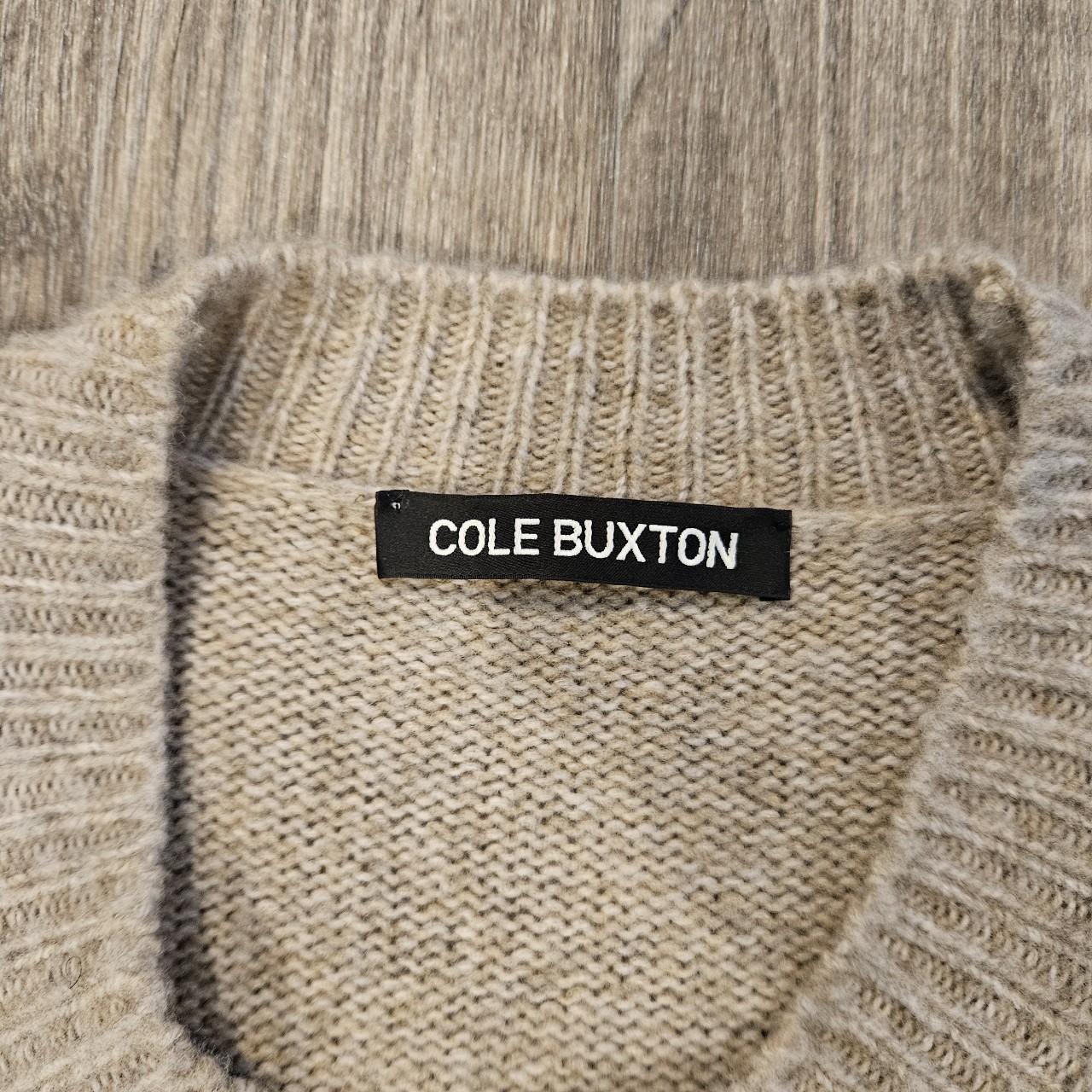 Cole Buxton CB logo knit sweater. Merino wool,... - Depop