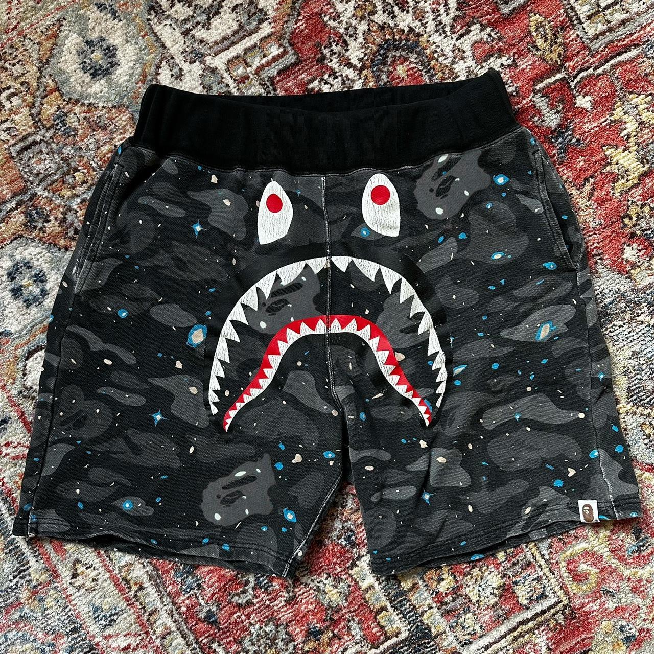 BAPE Space Camo Shorts Decent condition Large but. Depop