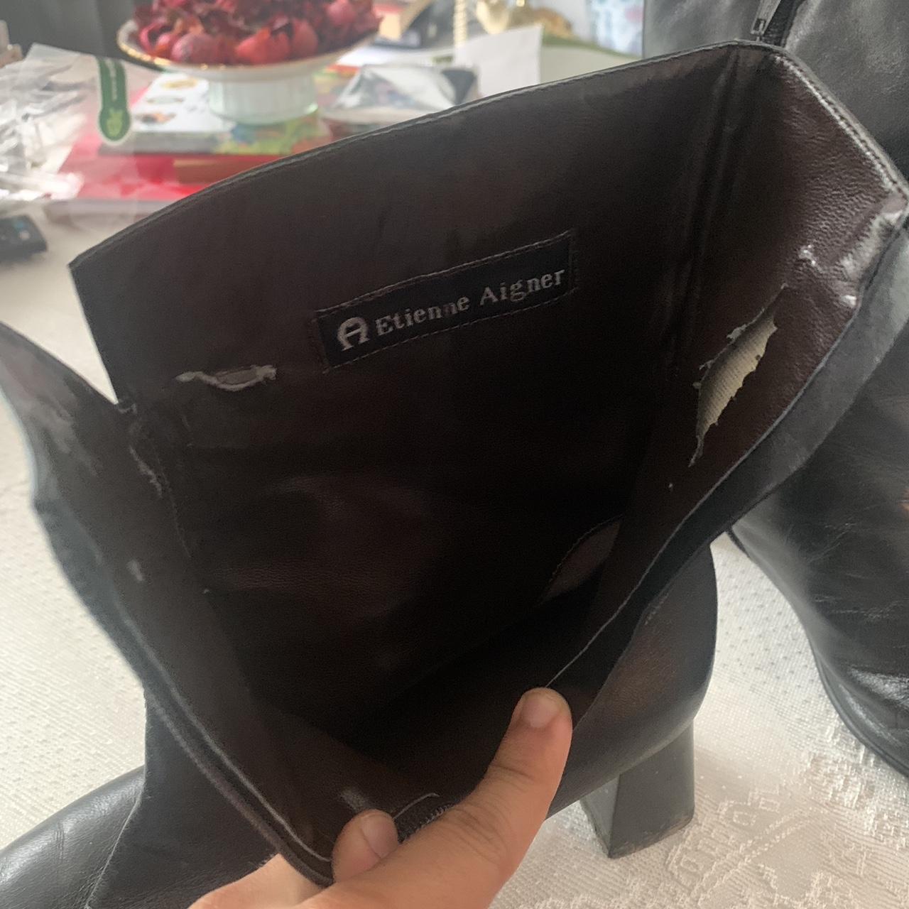 etienne aigner leather boots