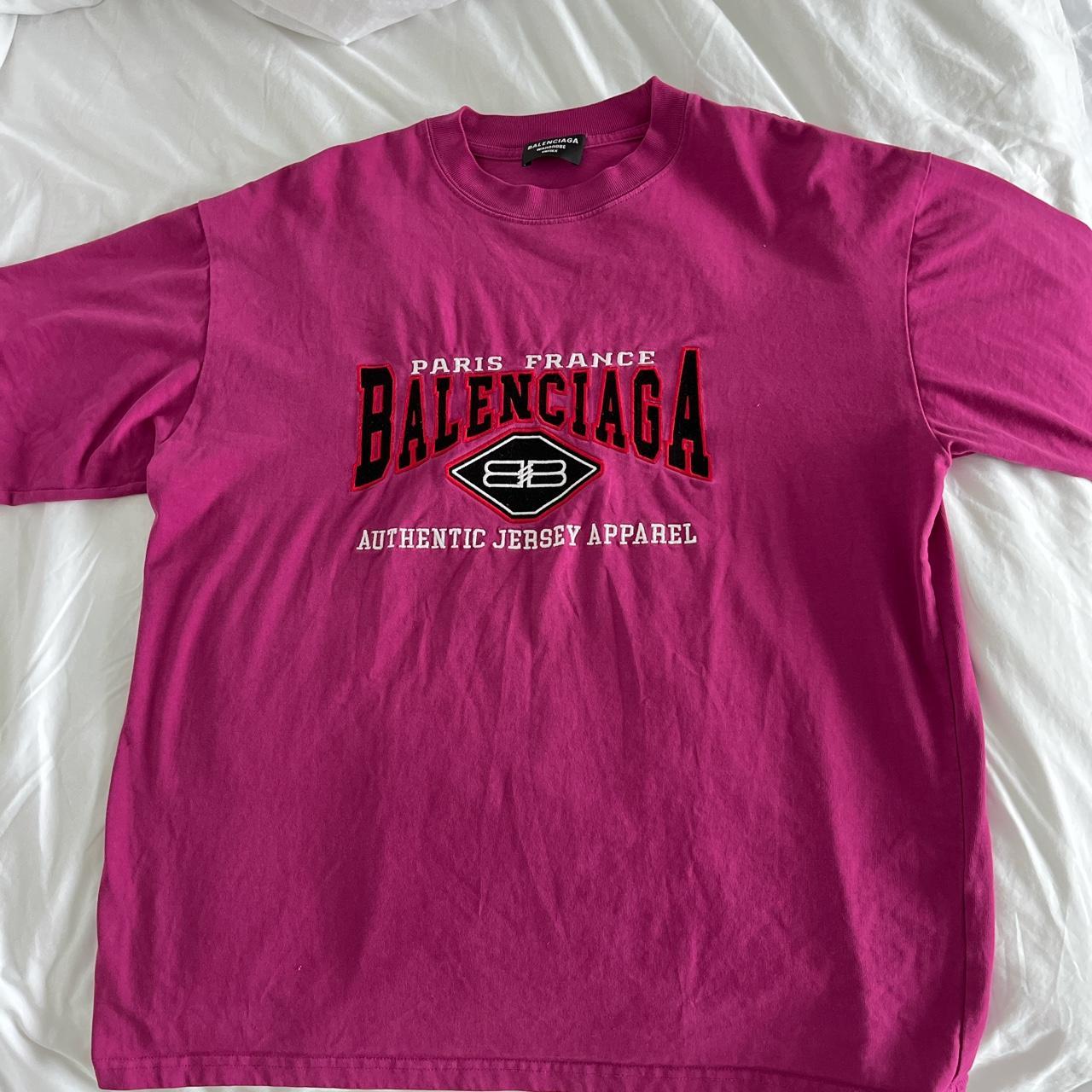 Tshirt Balenciaga Pink size L International in Cotton  29587877