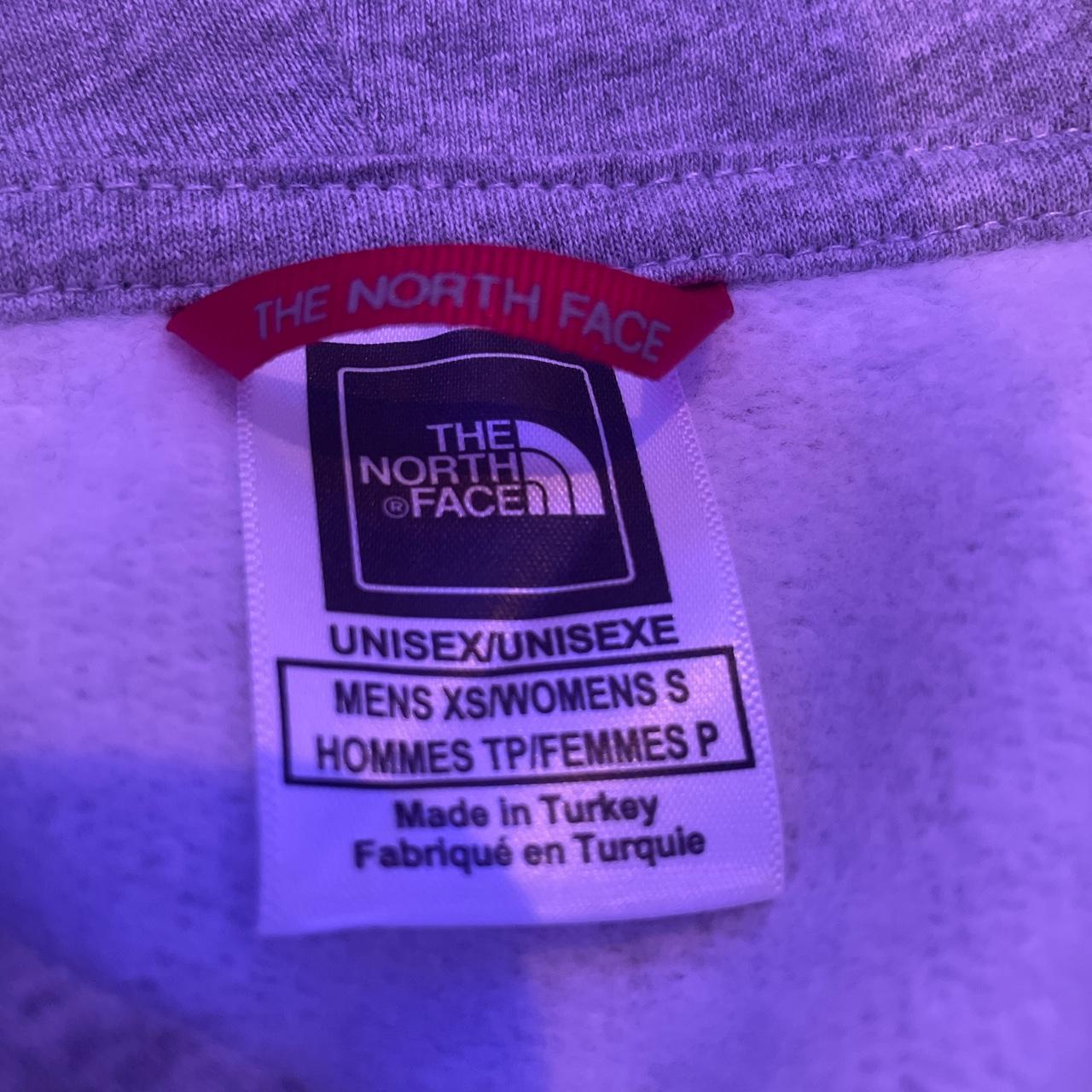 The north face grey hoodie Perfect condition Size... - Depop