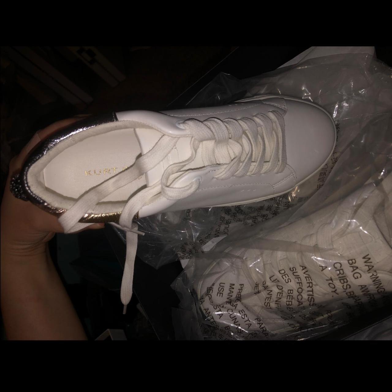 Kurt Geiger Women's White and Gold Trainers (2)