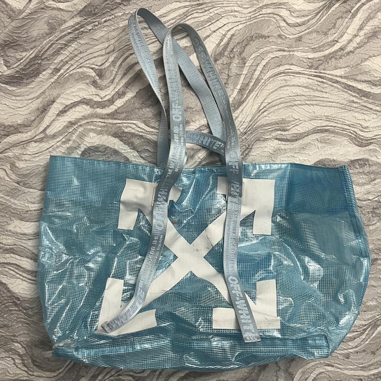 Off white pvc bag online