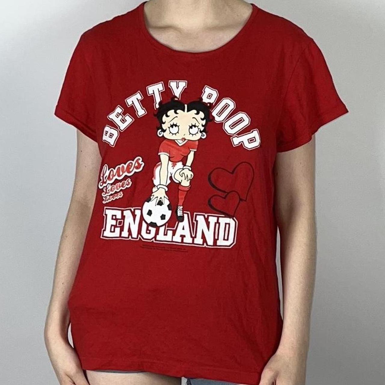 vintage y2k Betty boot football tshirt size 14... Depop