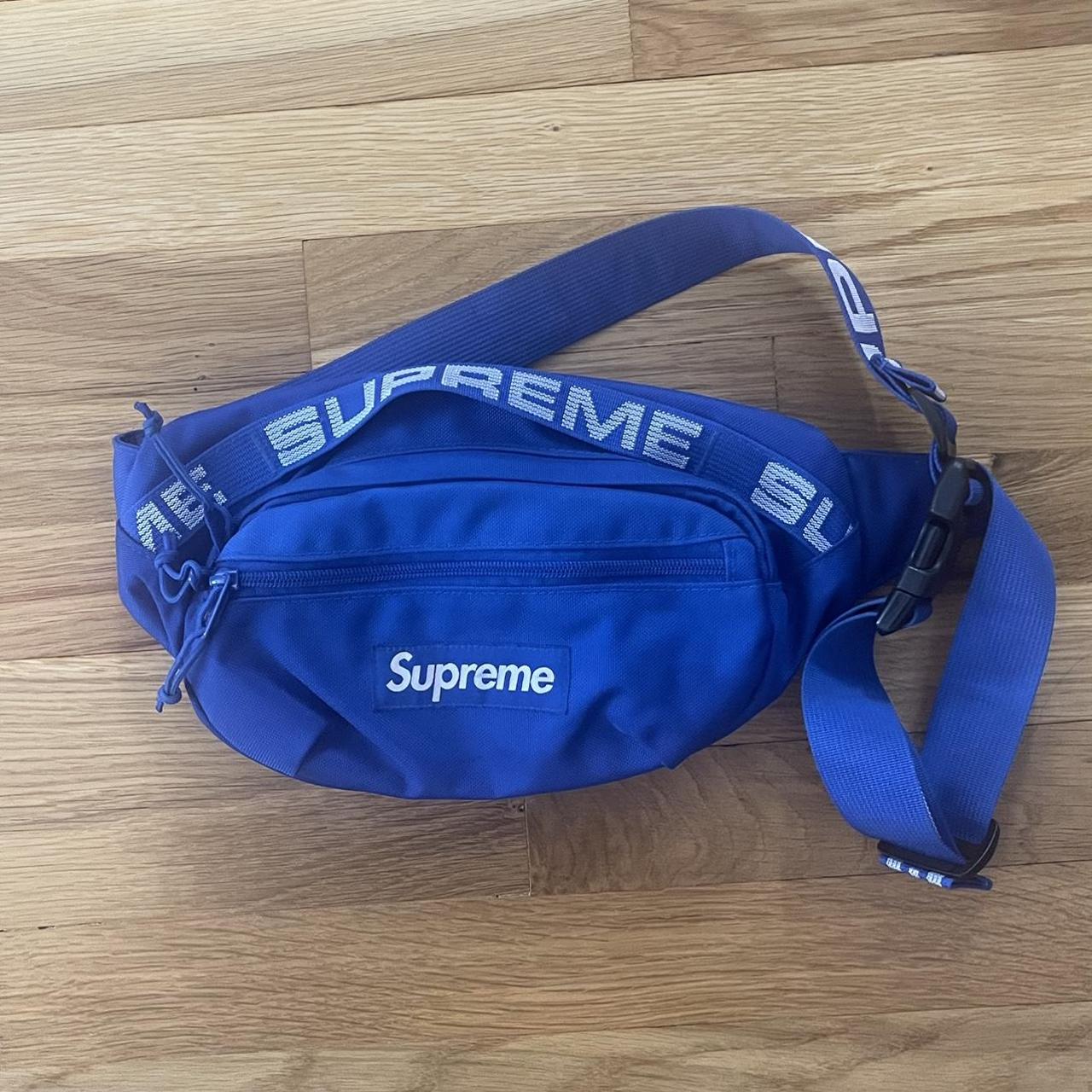 Supreme Waist Bag (SS18): Black! 2 zip pockets and - Depop