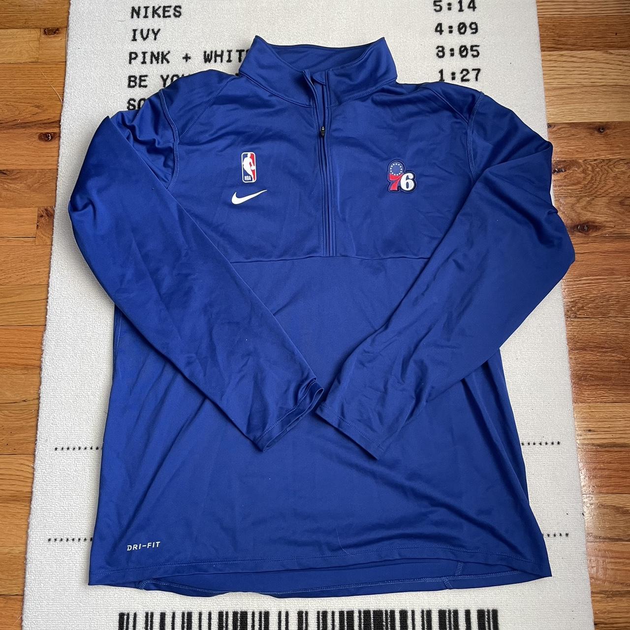 76ers nike quarter zip