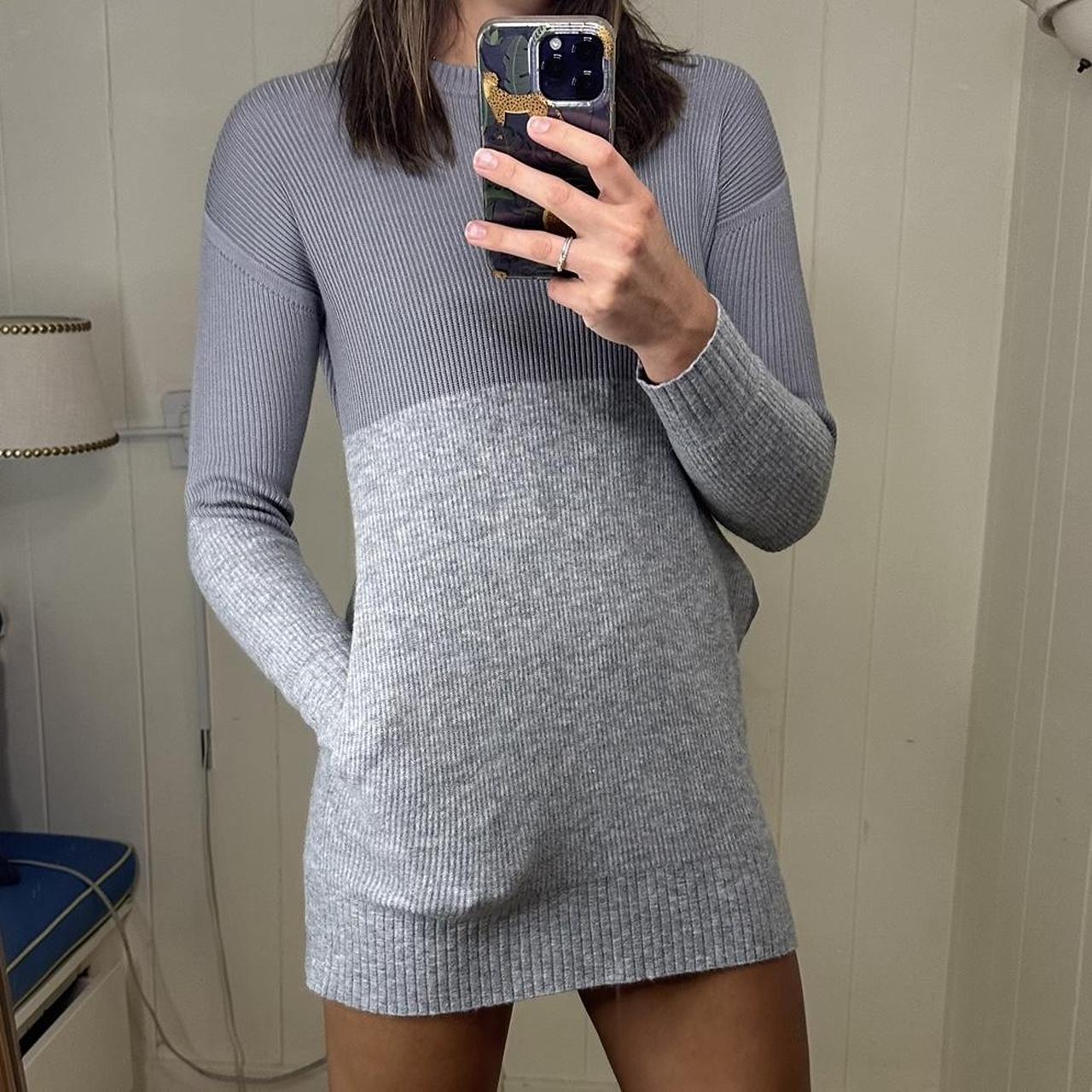 Lululemon long gray sweater dress. Could be worn as... - Depop