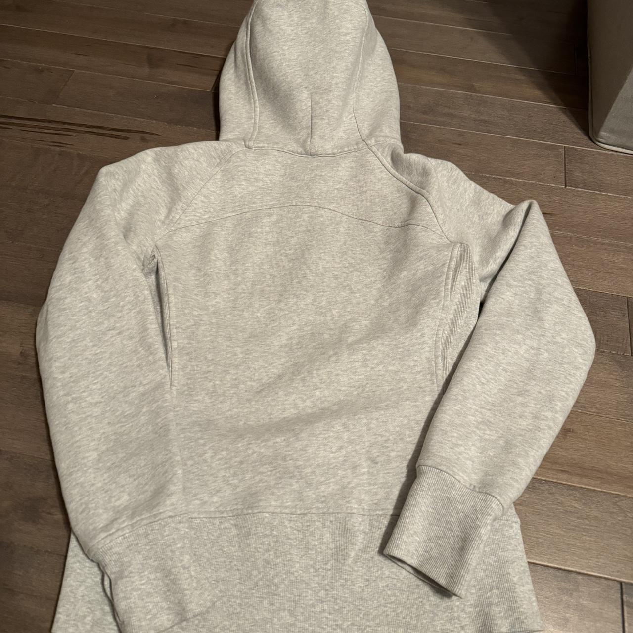 lululemon scuba full zip hoodie color: heathered - Depop