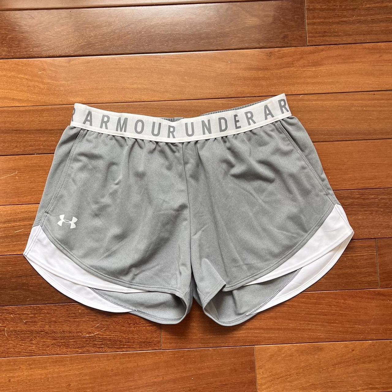 UNDER ARMOUR GREY SHORTS women’s size M worn like... Depop