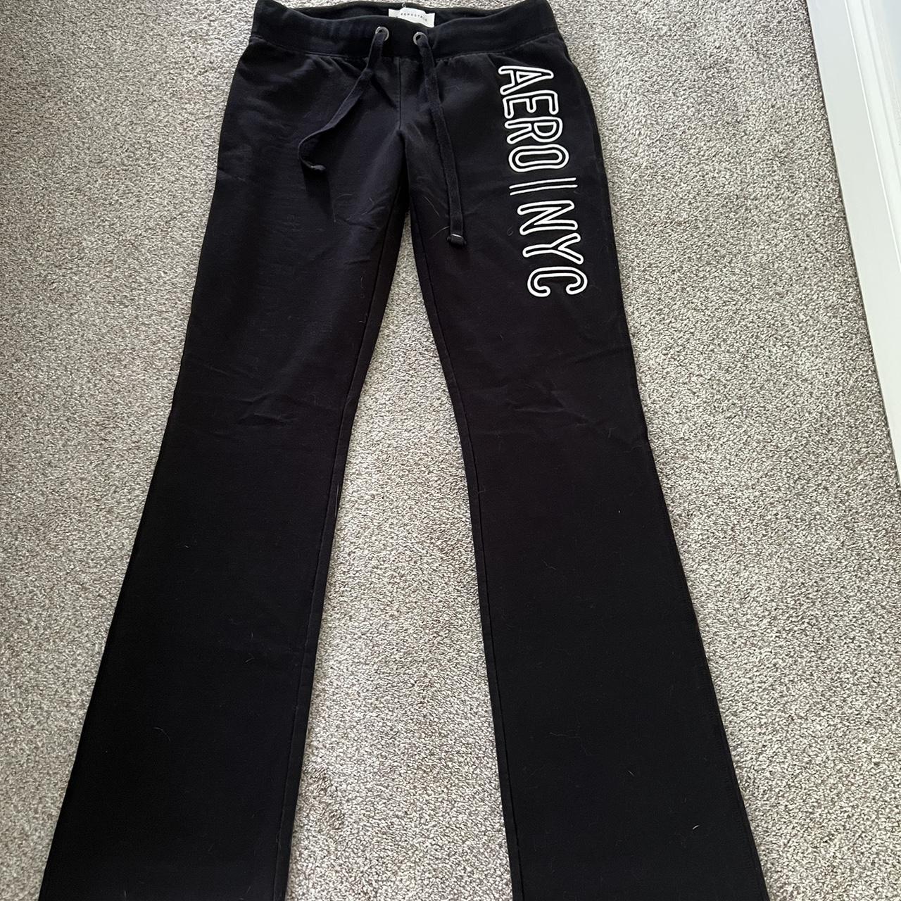 Aeropostale Women's Black Joggers-tracksuits | Depop