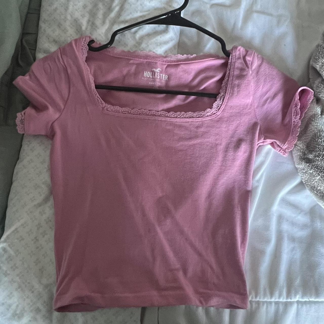 Hollister Co Women S Pink Shirt Depop