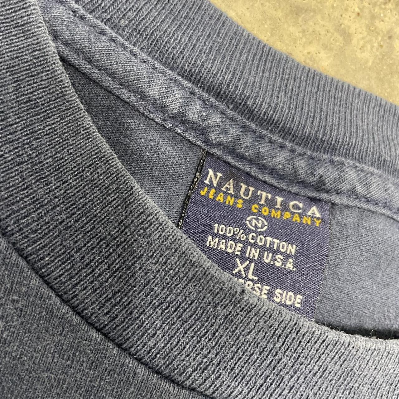 Nautica Jeans Co. Logo T-Shirt XL 2 Side - Depop