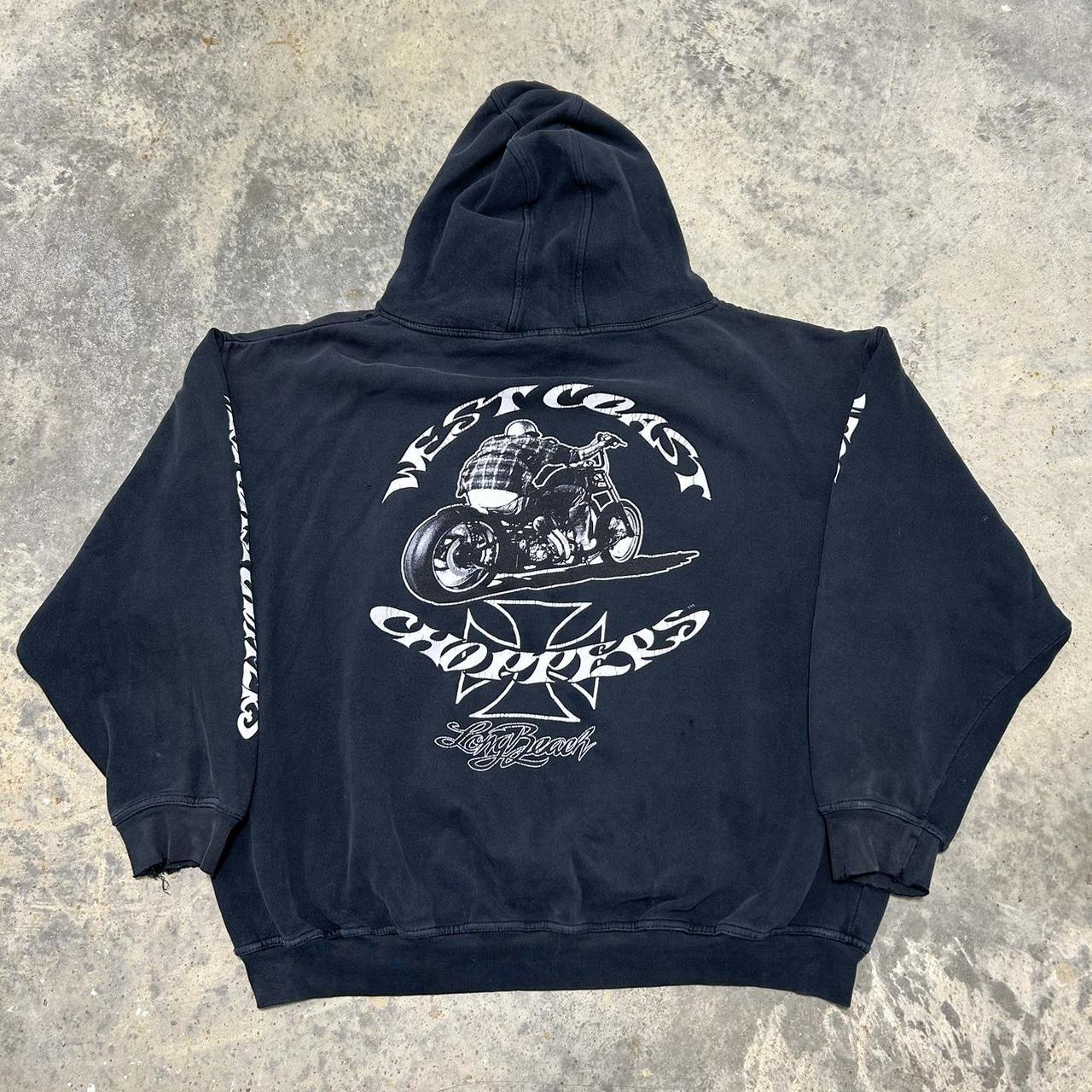 Vintage West Coast Choppers Hoodie 8/10 Condition... - Depop