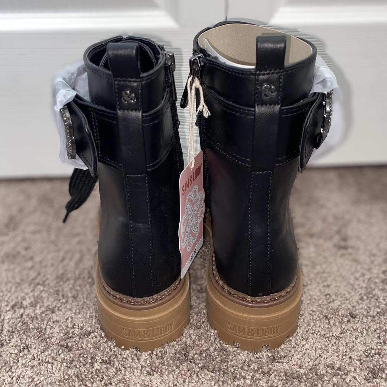 Sam and libby black ankle boots sale