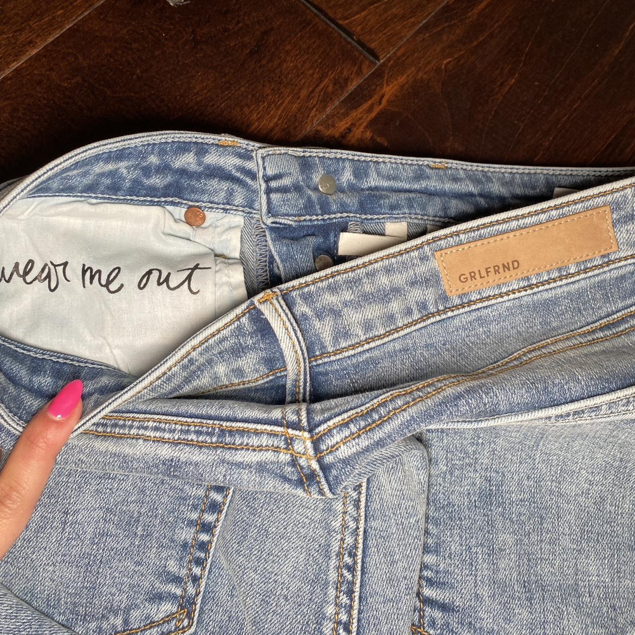 GRLFRND Women's Blue Jeans | Depop