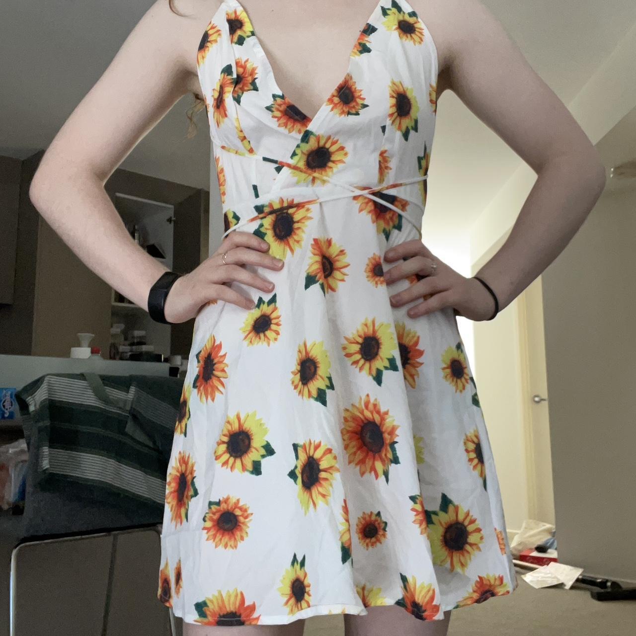 Sunflower print sundress on sale