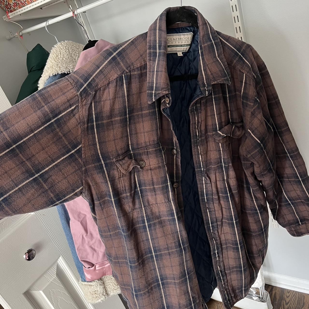 Flannel jacket, a little faded but overall good!!! - Depop