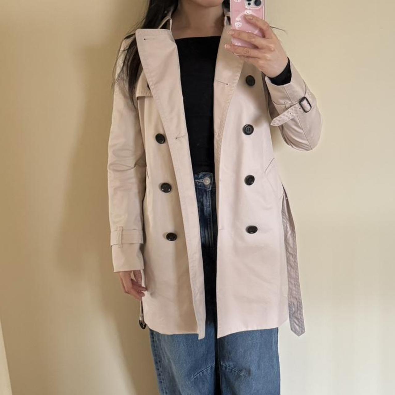 COACH Trench coat in Quartz Size XS Worn twice, | Depop