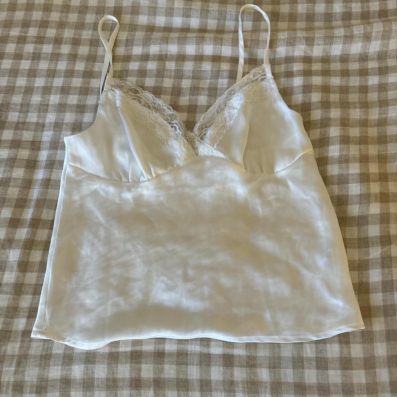 GLASSONS LACE CAMI WHITE Never Worn Only Tried Depop