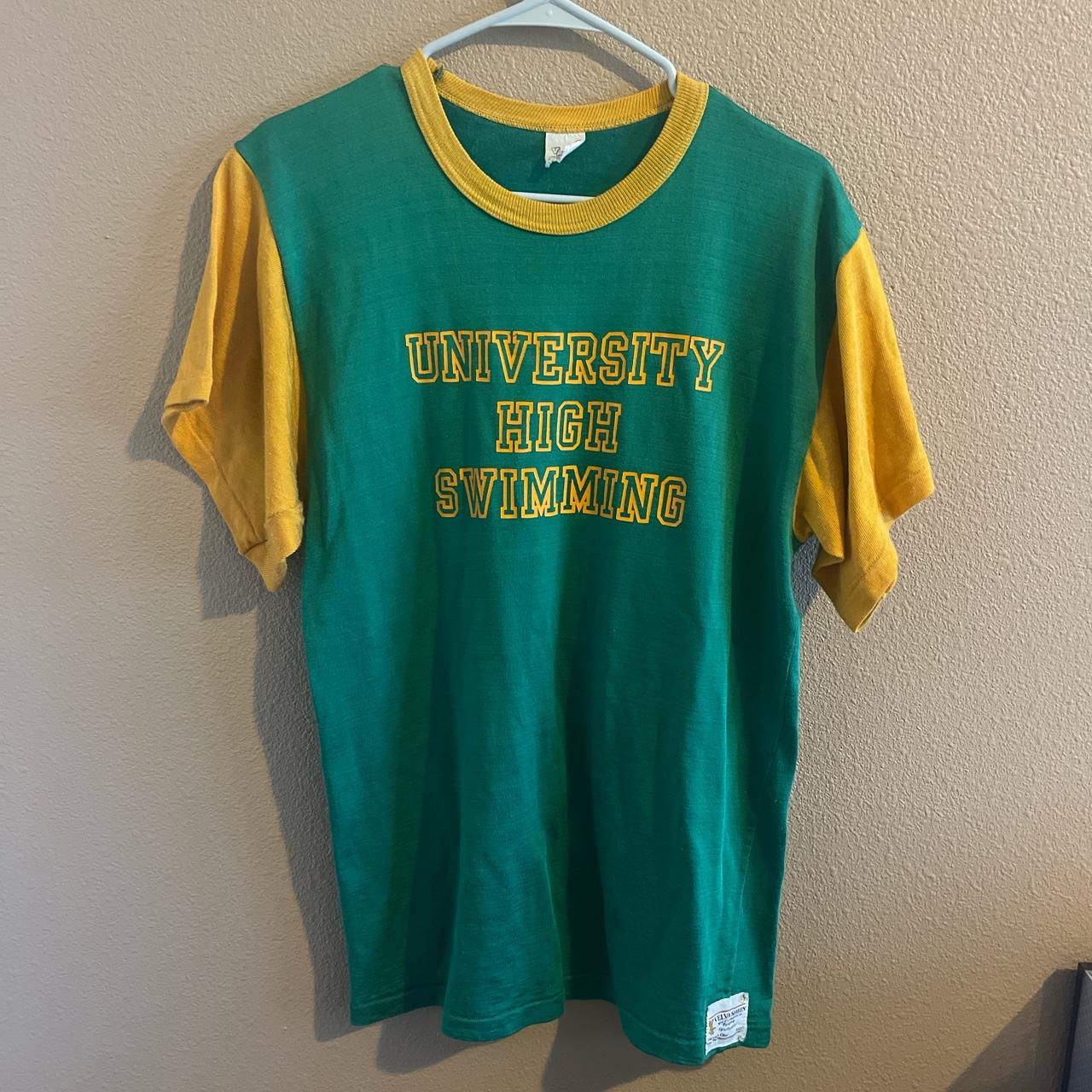 Vintage 1970s-80s athletics tee velva sheen tag.... - Depop