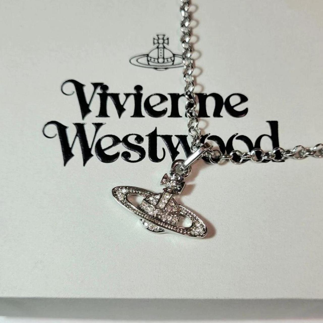 Vivienne Westwood bone silver bone necklace like new | Depop