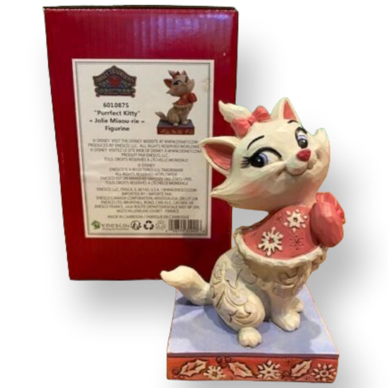 Jim Shore Disney Tradition Aristocats “Marie Christmas Purrfect Kitty  Figurine (6010875)