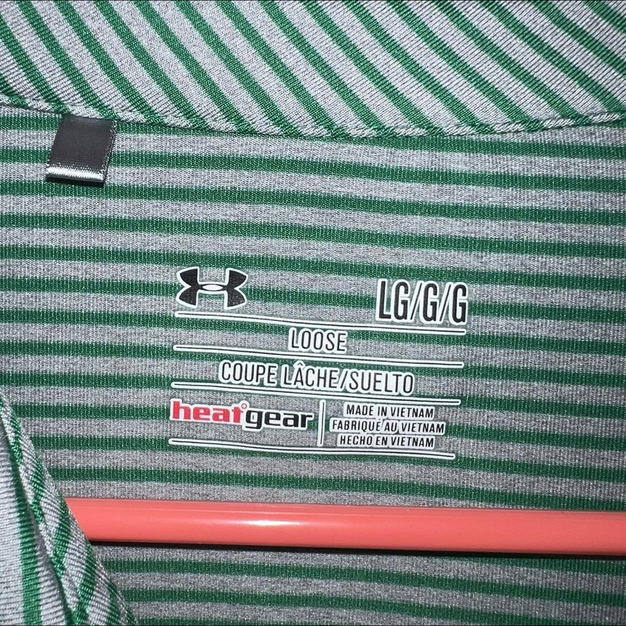 Under Armour Notre Dame Fighting Irish Green Tee To Green Stripe Polo