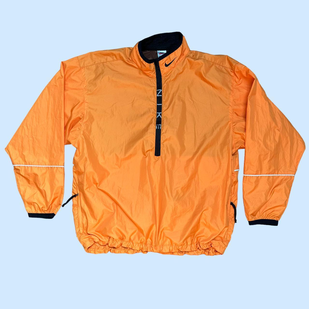 Vintage Nike quarter zip spellout windbreaker jacket... Depop