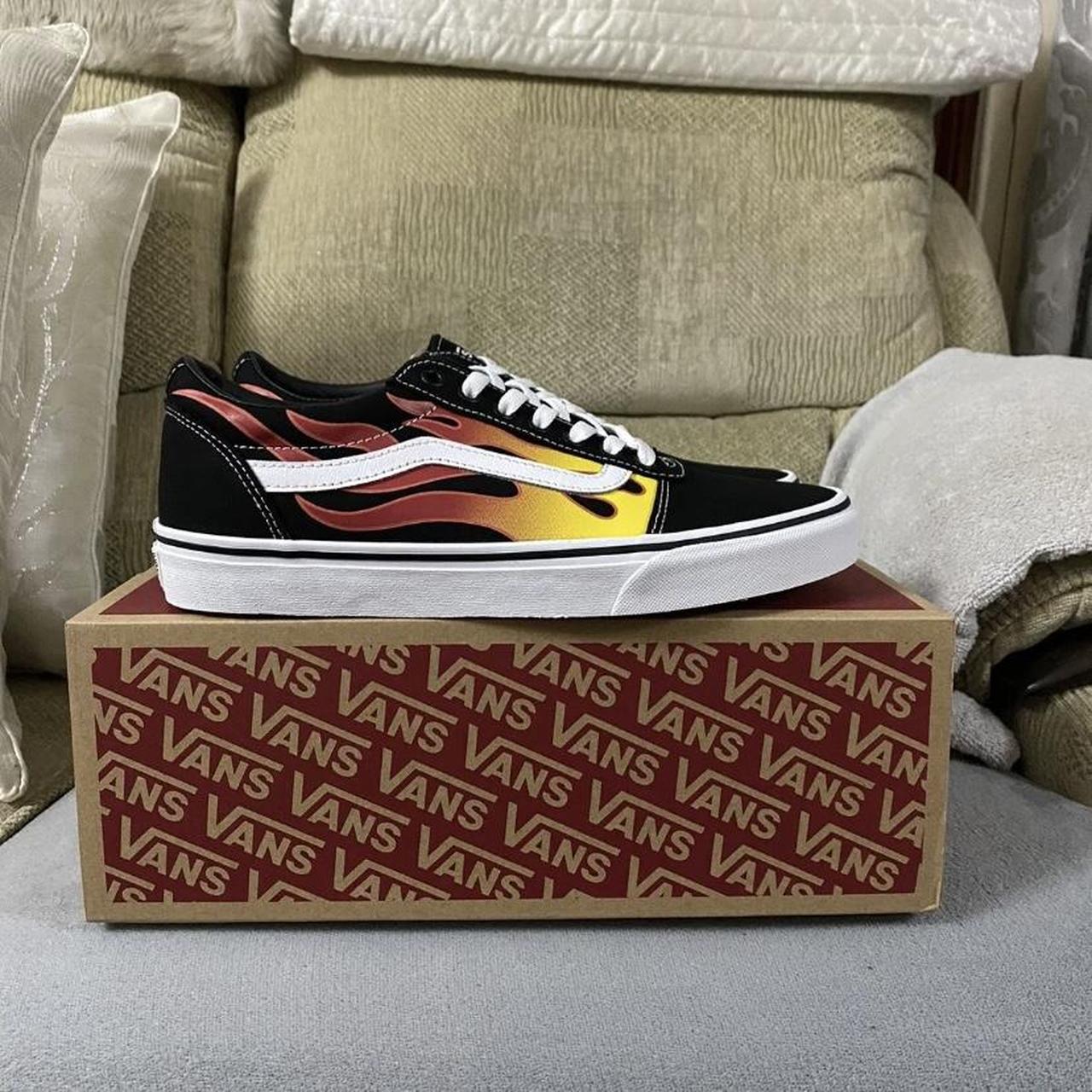 Flame vans hotsell old skool uk