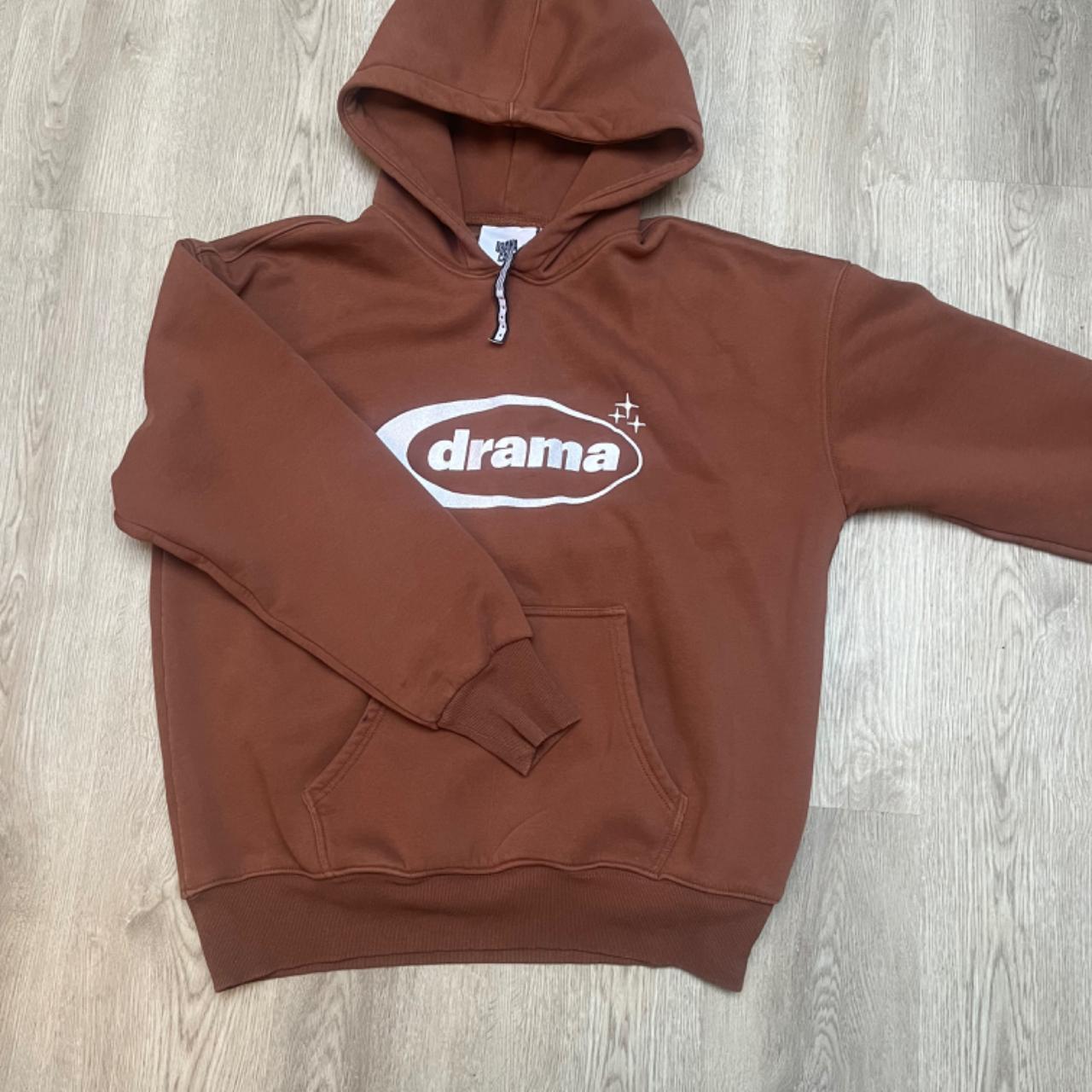 Drama Call Men's Brown Hoodie Depop