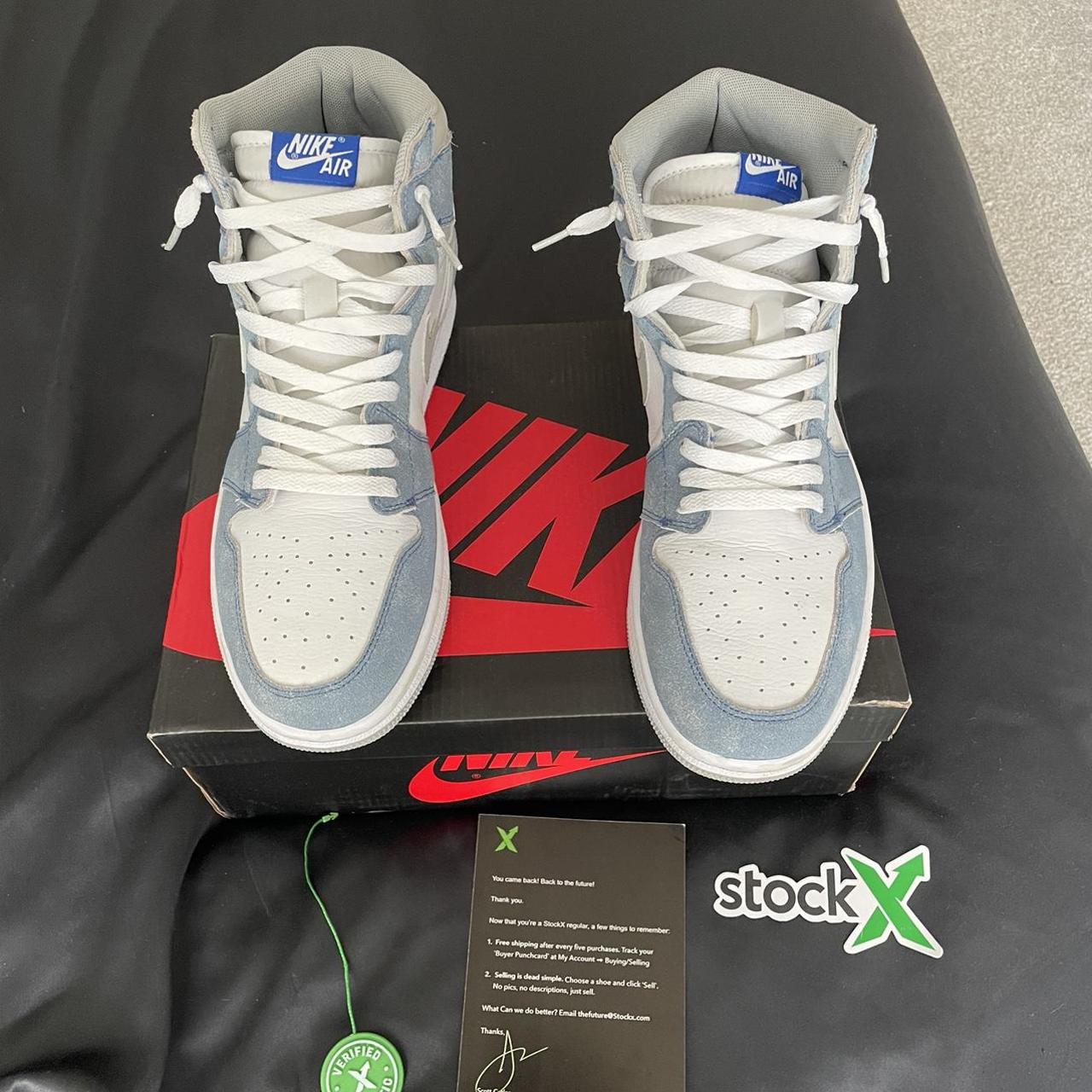 mens white and blue jordans