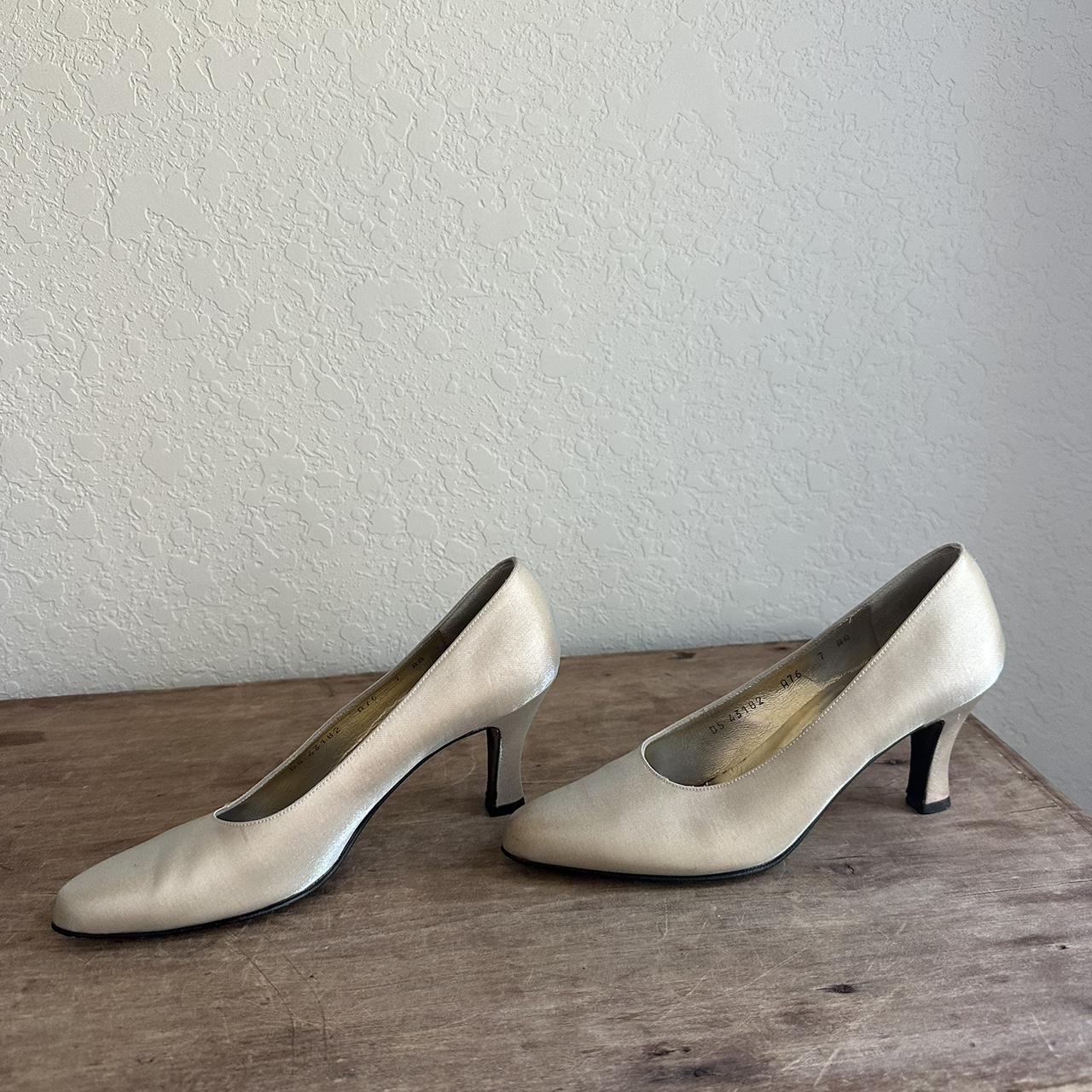 Vintage iridescent Ferragamo heels. Made in Italy. A... - Depop